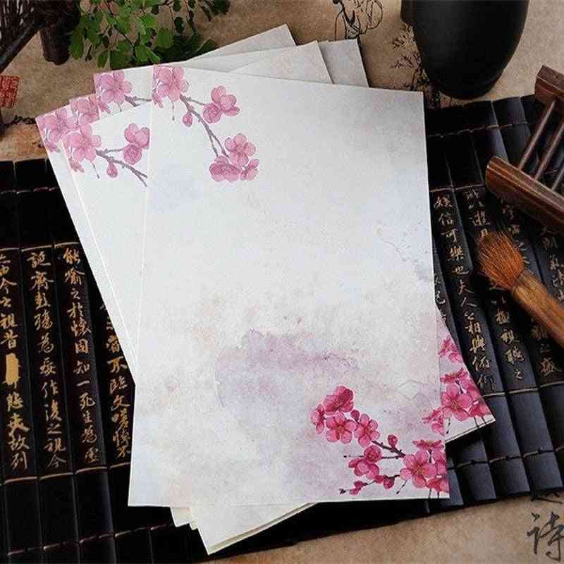 Flower Pattern Writing Paper For Students Kids Notebook School Supplies
