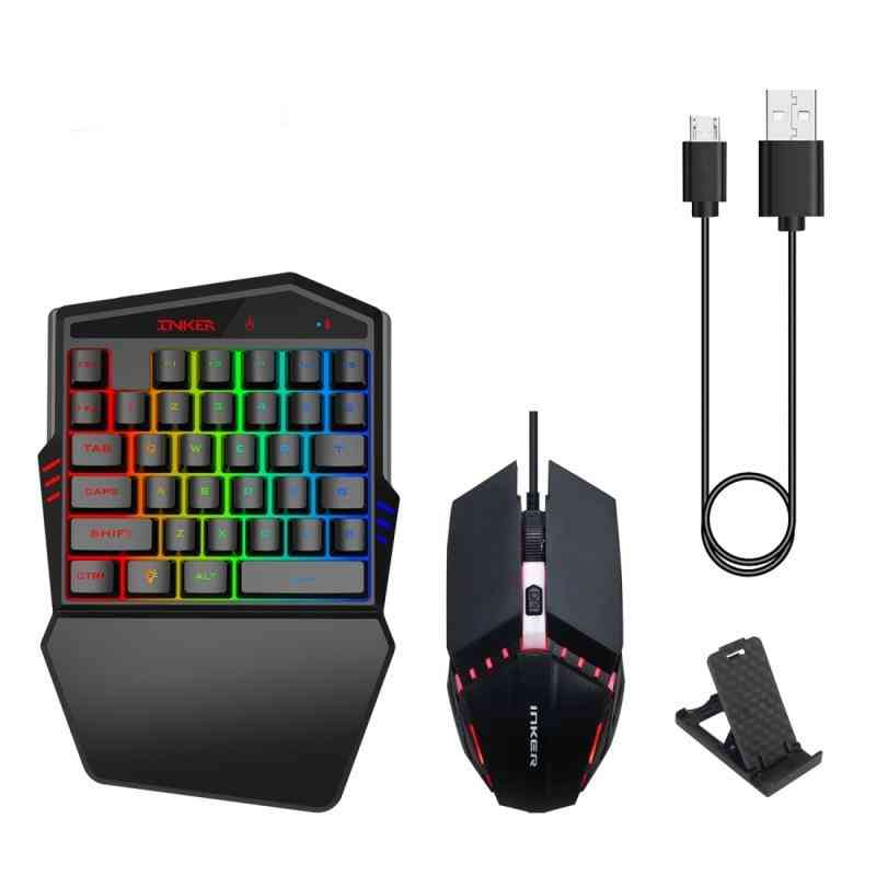 Bluetooth 4.2 One-handed Keyboard And Mouse Set