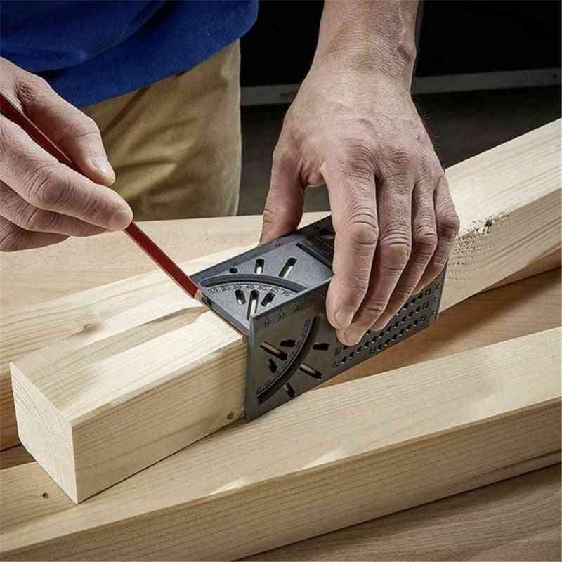 Wood Working Ruler 3d Angle Measuring Gauge