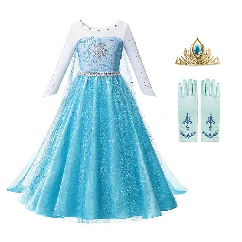 Princess cosplay mesh kristallklänning -