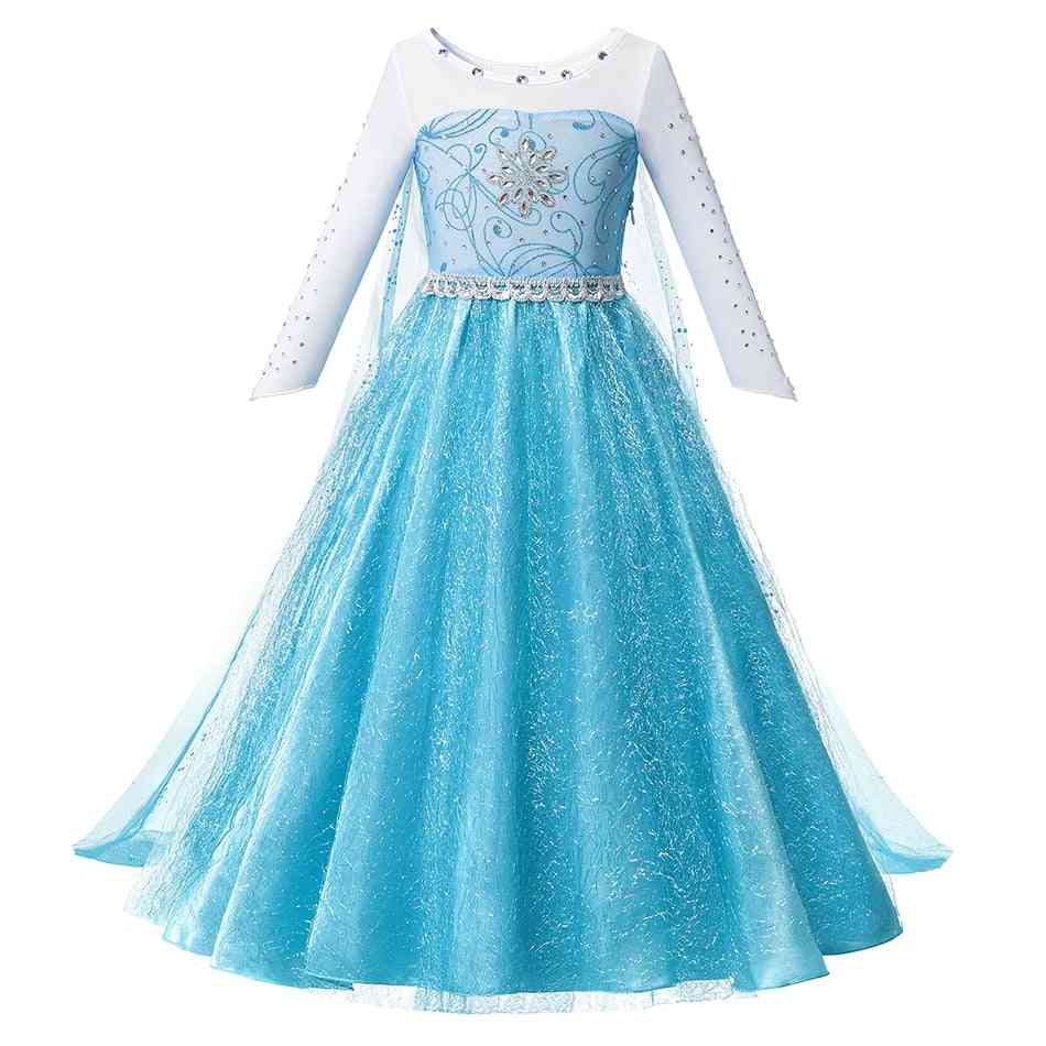 Princess cosplay mesh kristallklänning -