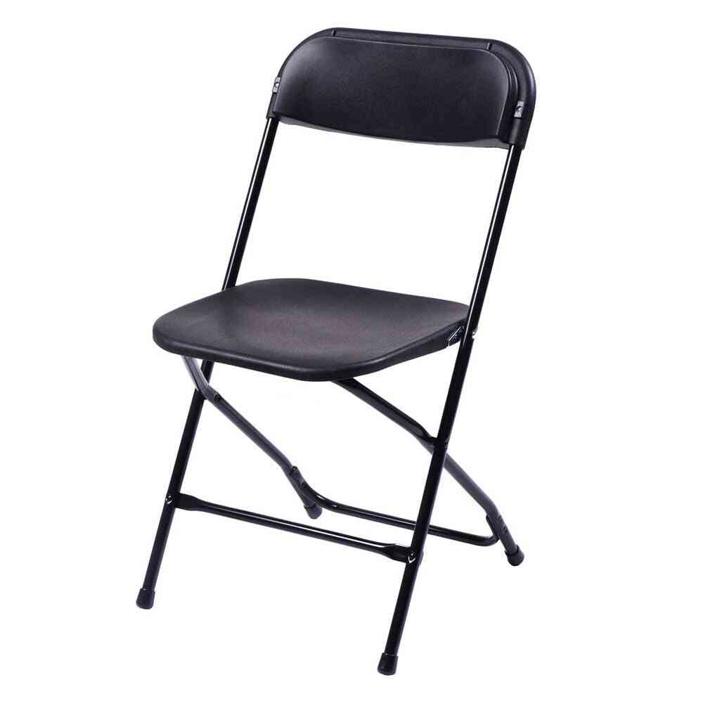 Portable Plastic Folding Chairs White/black Office Chairs