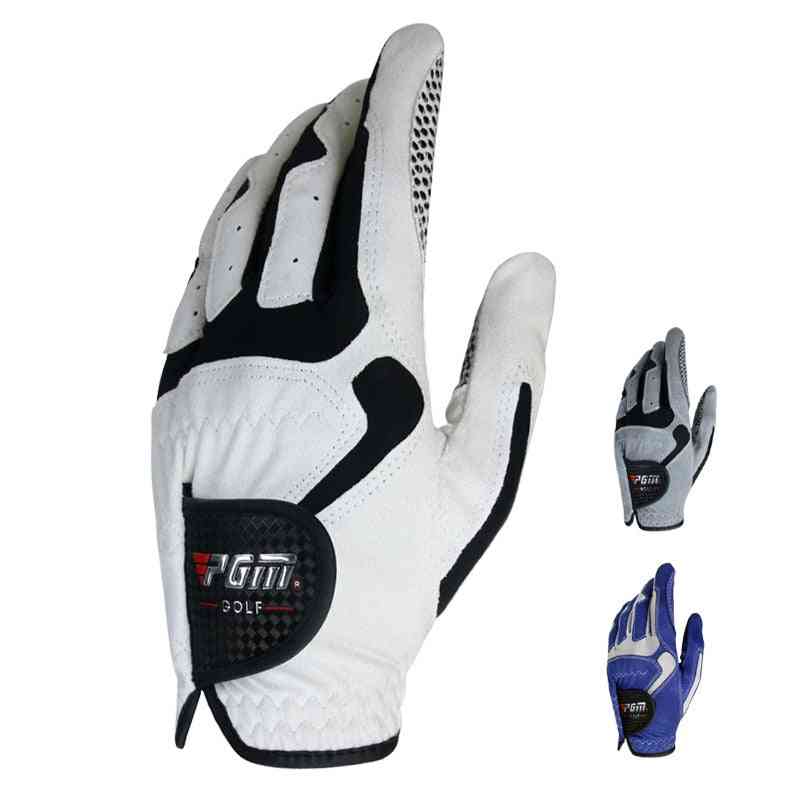 Men's Fiber Soft Breathable Anti-slip Golf Gloves