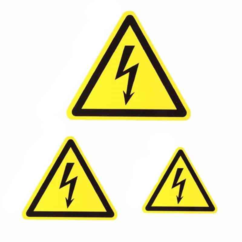 Vinyl Car Bike Bumper Electric Warning Danger Sign Sticker