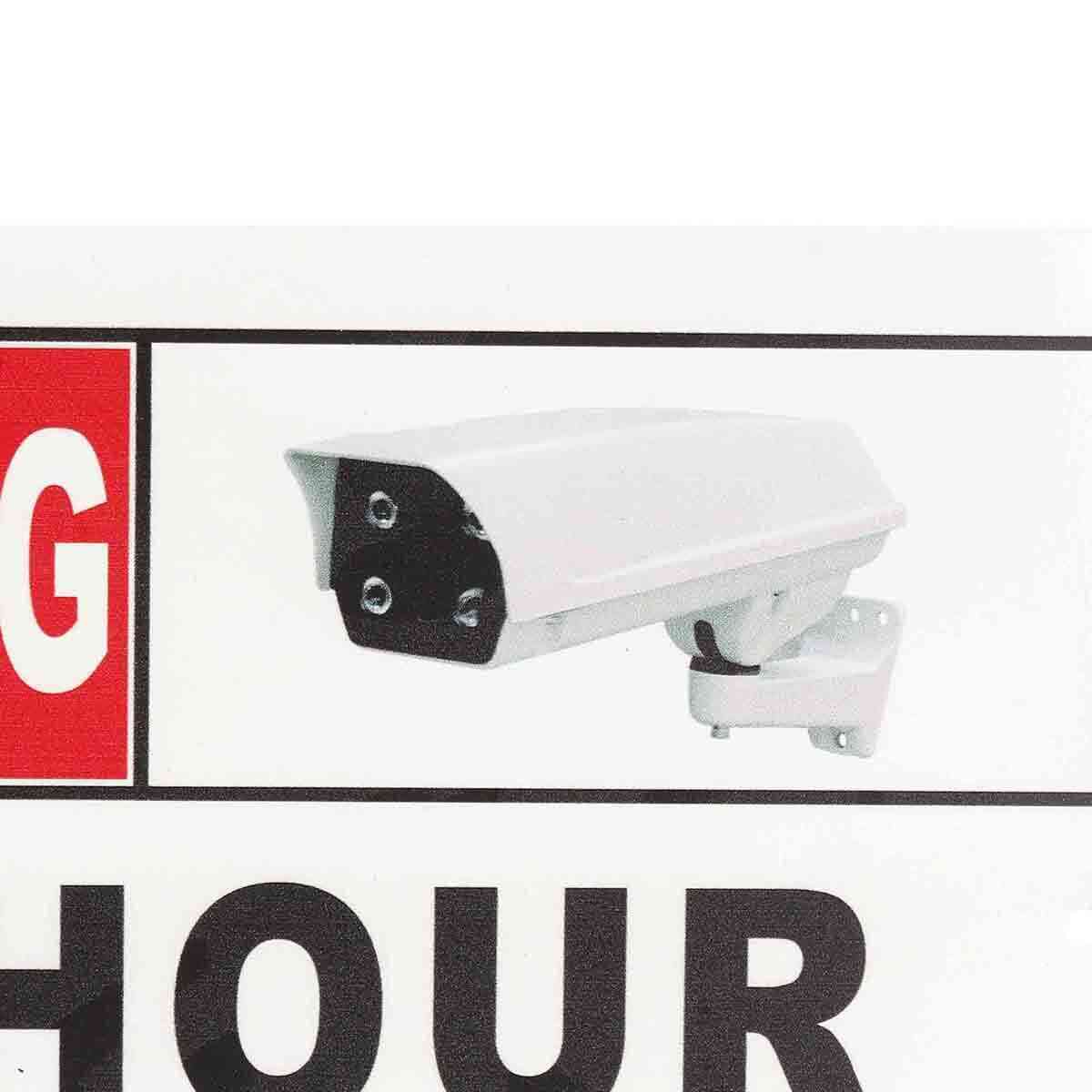 24 timers online fjernbetjent videoovervågning sikkerhed cctv kamera metalskilt