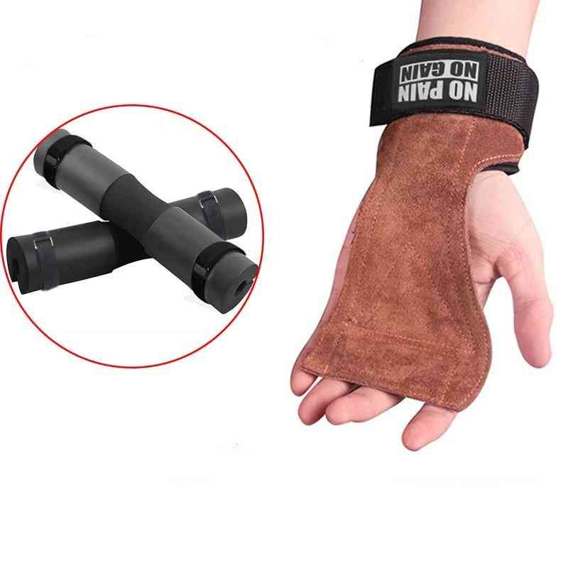 Gym Gloves Grips Anti-skid Weight Power Belt