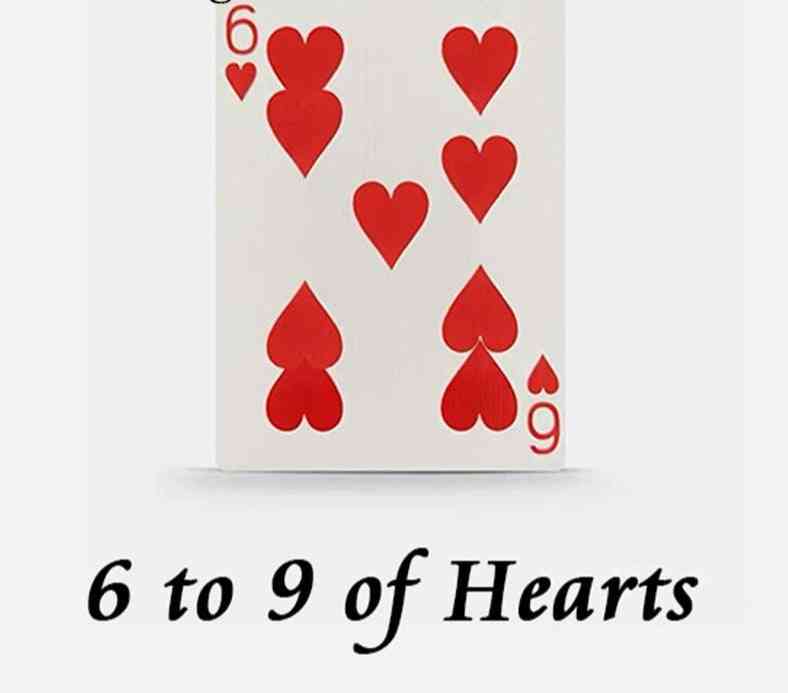 Hearts Playing Cards Poker Magic Trick