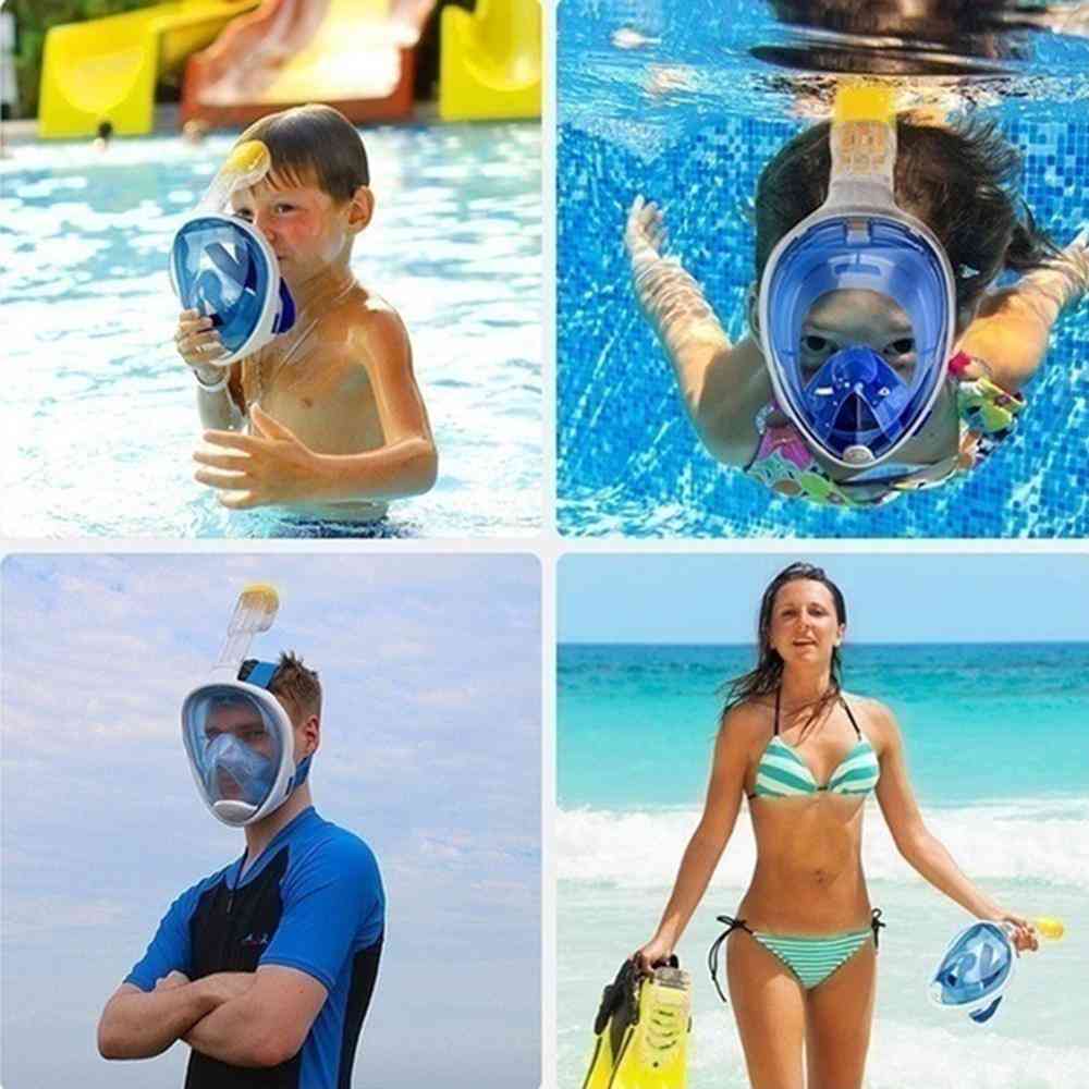 Hel ansikt anti-dugg snorkling dykkermaske