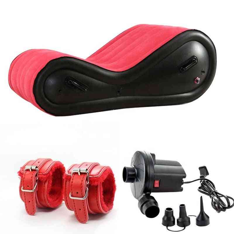 Foldable- Modern Inflatable, Air Sofa Chair With 4 Handcuffs