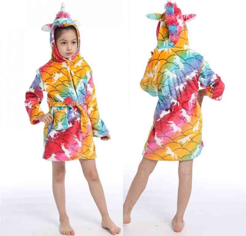 Children Bathrobes Rainbow Sleepwear