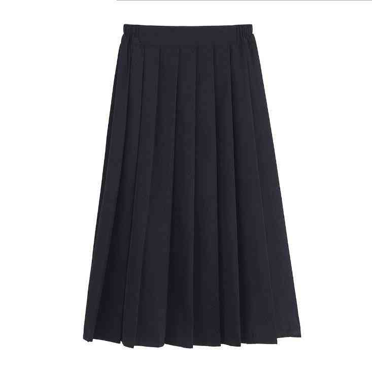 Solid Color- Cos Pleated, Jk Skirts For
