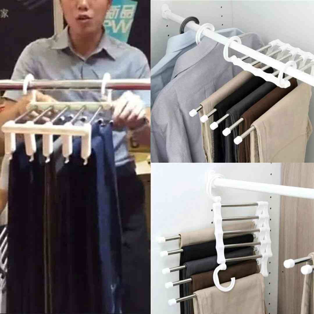 Multi-layer Hanging Pants Storage Rack Five In One Hundred Magical