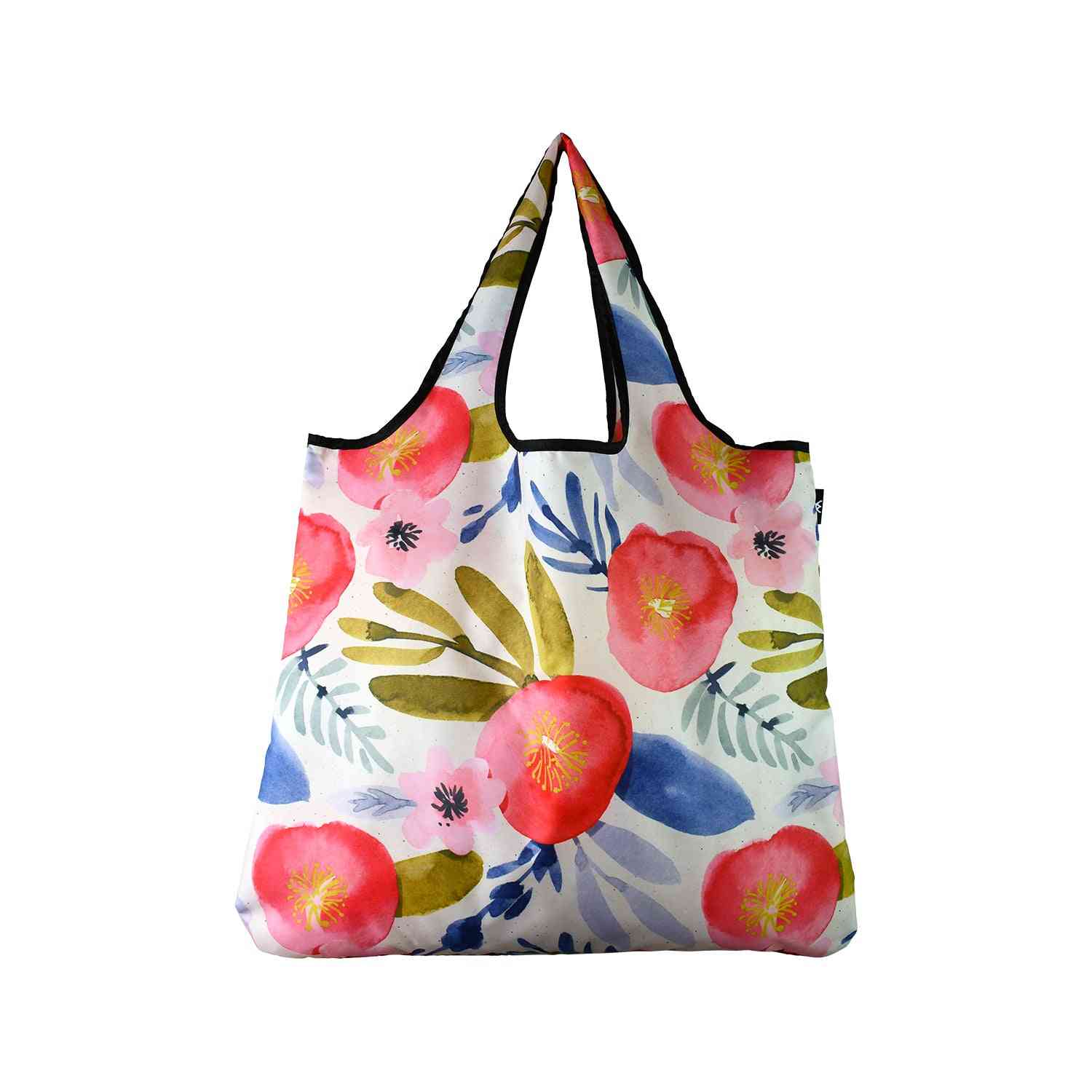 Reusable Jumbo Size Shopping Totes- Watercolor Floral