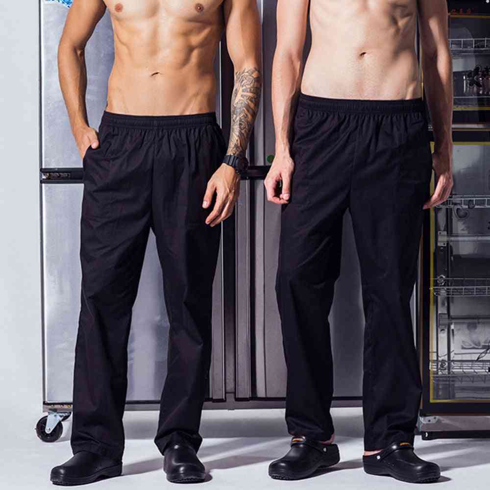 Kitchen Catering- Polyester Baggy, Chef Pants, Loose Trousers