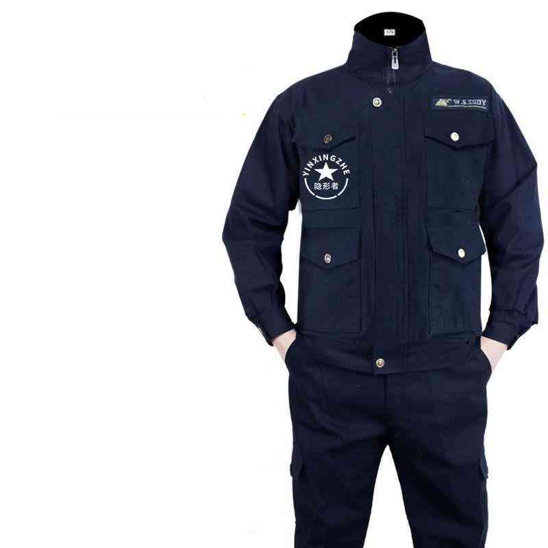 Forår og efterår bære arbejdstøj bomuld overalls mandlige jakkesæt