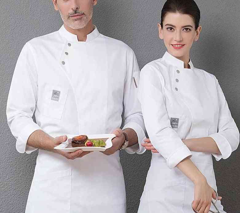 Women And Men Kitchen Restaurant Cook Workwear Chef Uniform