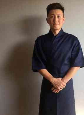 Japanilaisen keittiön takki kokin univormu