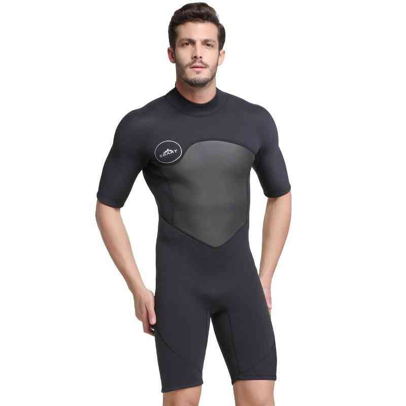 Short Sleeve Triathlon Wetsuit For Surf Snorkeling