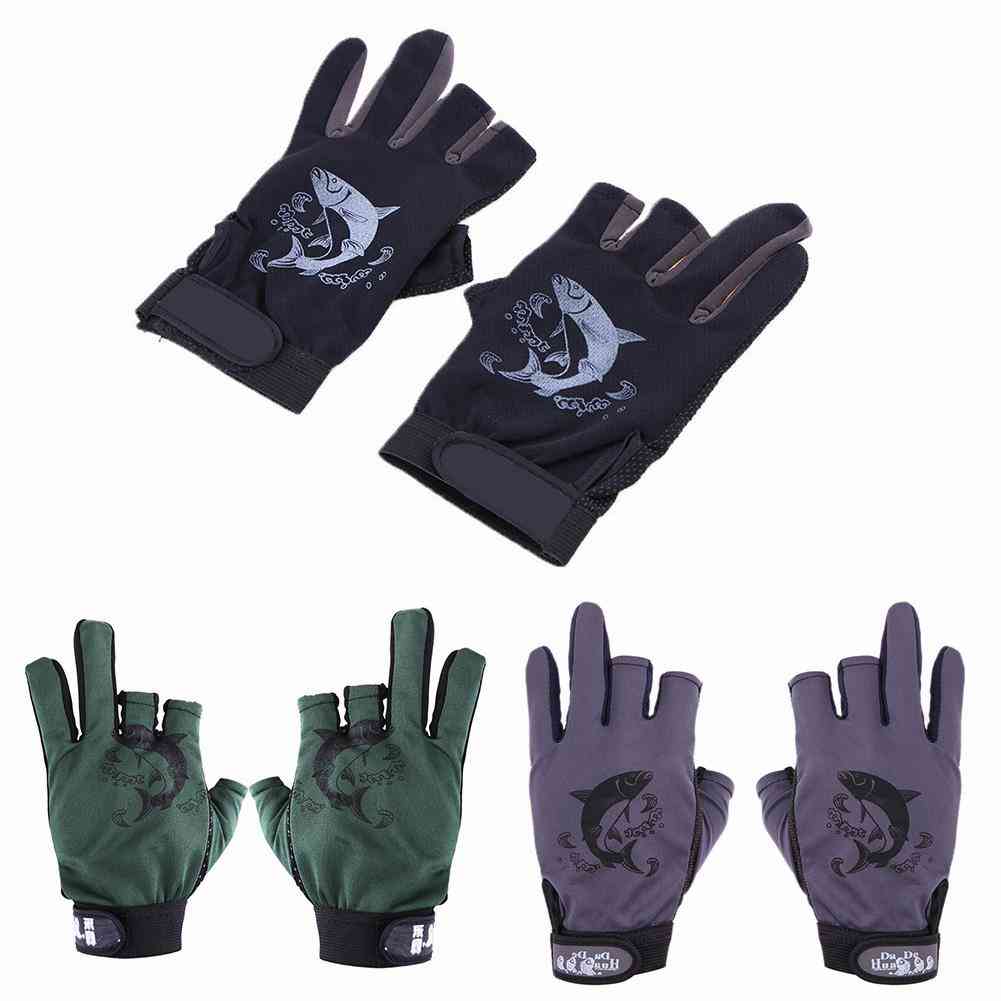 Universal Anti-slip Half Finger Fishing Breathable Gloves Pack