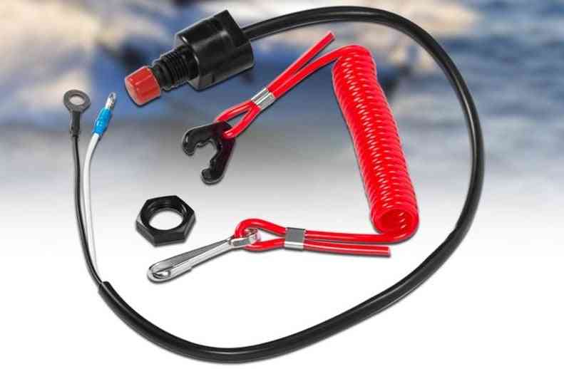 Boat Outboard Engine Motor Kill Stop Switch Safety Tether