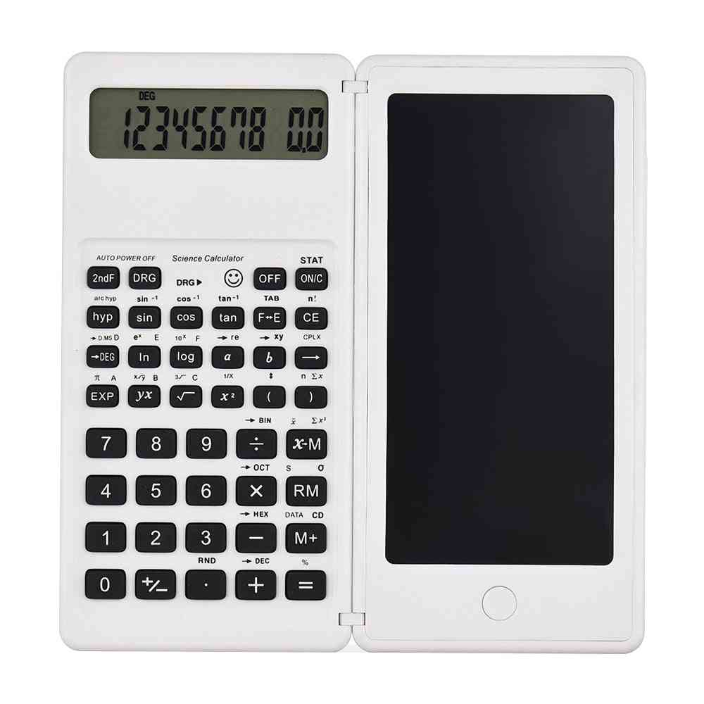 Folding Scientific Calculator Tablet Digital Drawing Pad With Stylus Pen