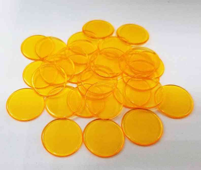 Transparent Poker Chips Plastic Counting