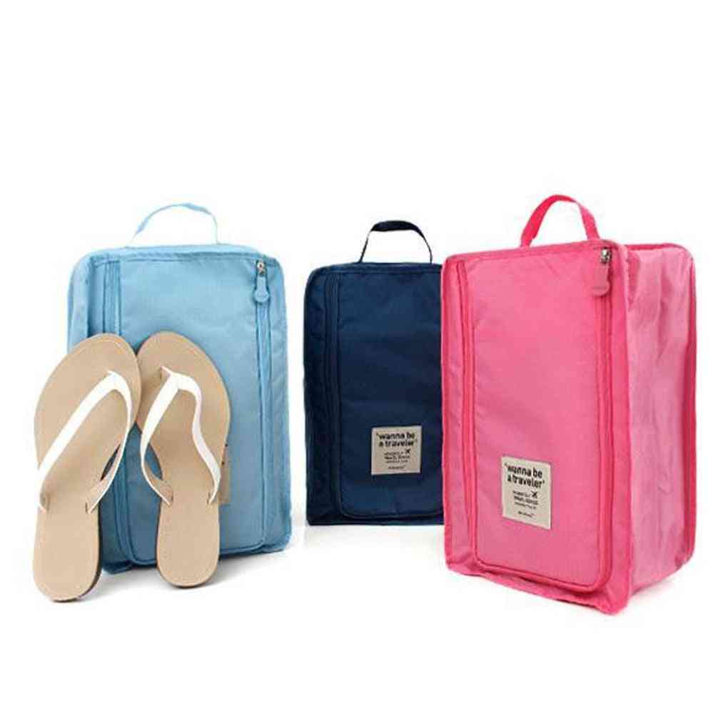 Nylon Portable Organizer Bags Shoe Sorting Pouch