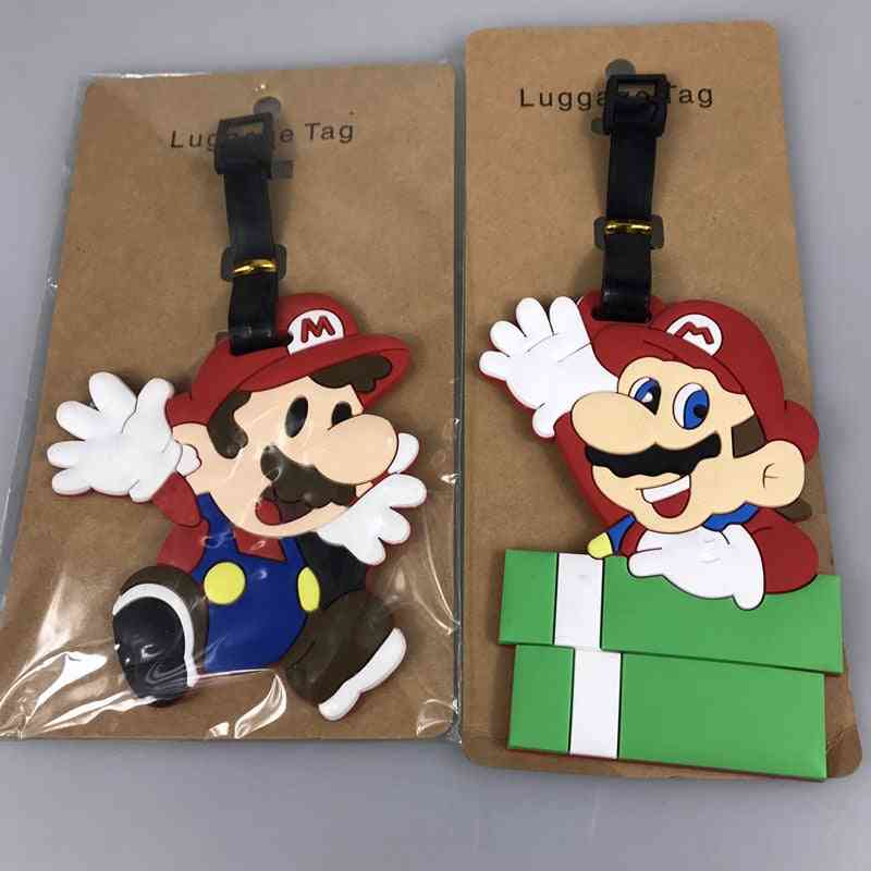 Pvc Luggage, Games Super Maro Baggage Name Tags Travel Accessories
