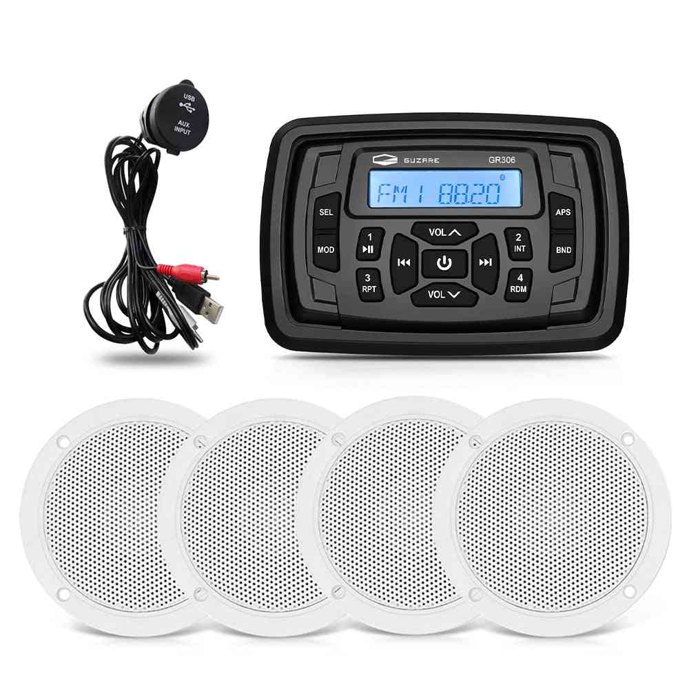 Usb Audio Cable- Marine Radio Boat, Stereo Audio Bluetooth, Fm Mp3 Player