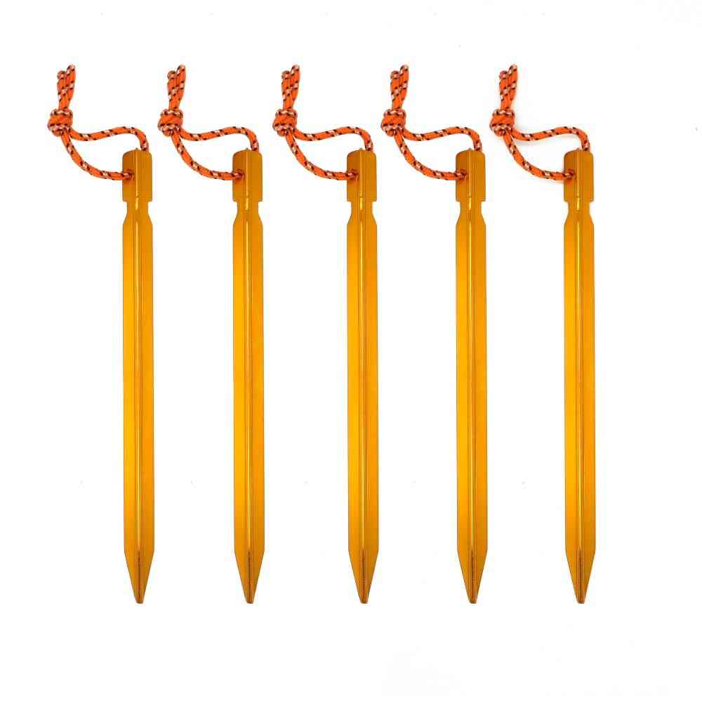 Aluminum Alloy- Tent Stake Peg, Nail Rope For Outdoor Camping, Hiking