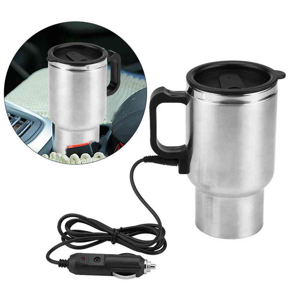 500ml 12v Car Vehicle Heating Stainless Steel Water Cup