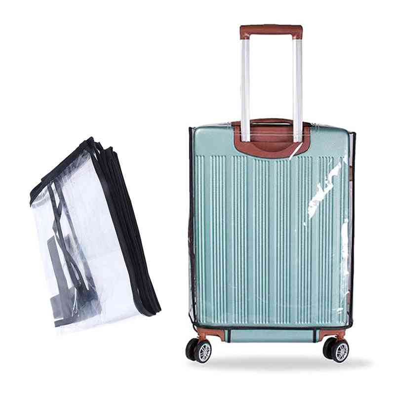 Pvc Transparent Travel Luggage Protector Suitcase Dust Cover