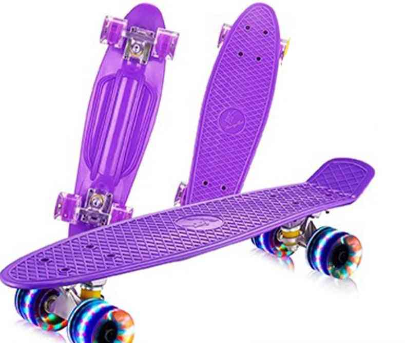 Children's Scooter Penny Board With Luminous Led Wheels