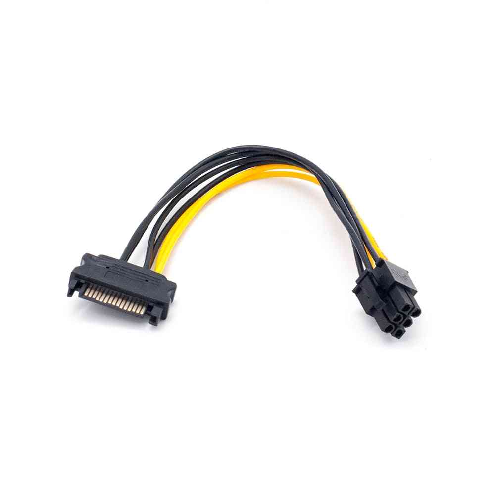 Extender Pica Riser Adapter Card Sata 15-pin To 6-pin Power Cable