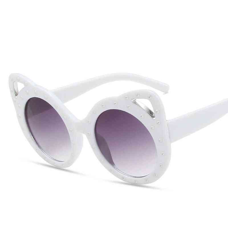 Retro luksus cat eye kids solbriller