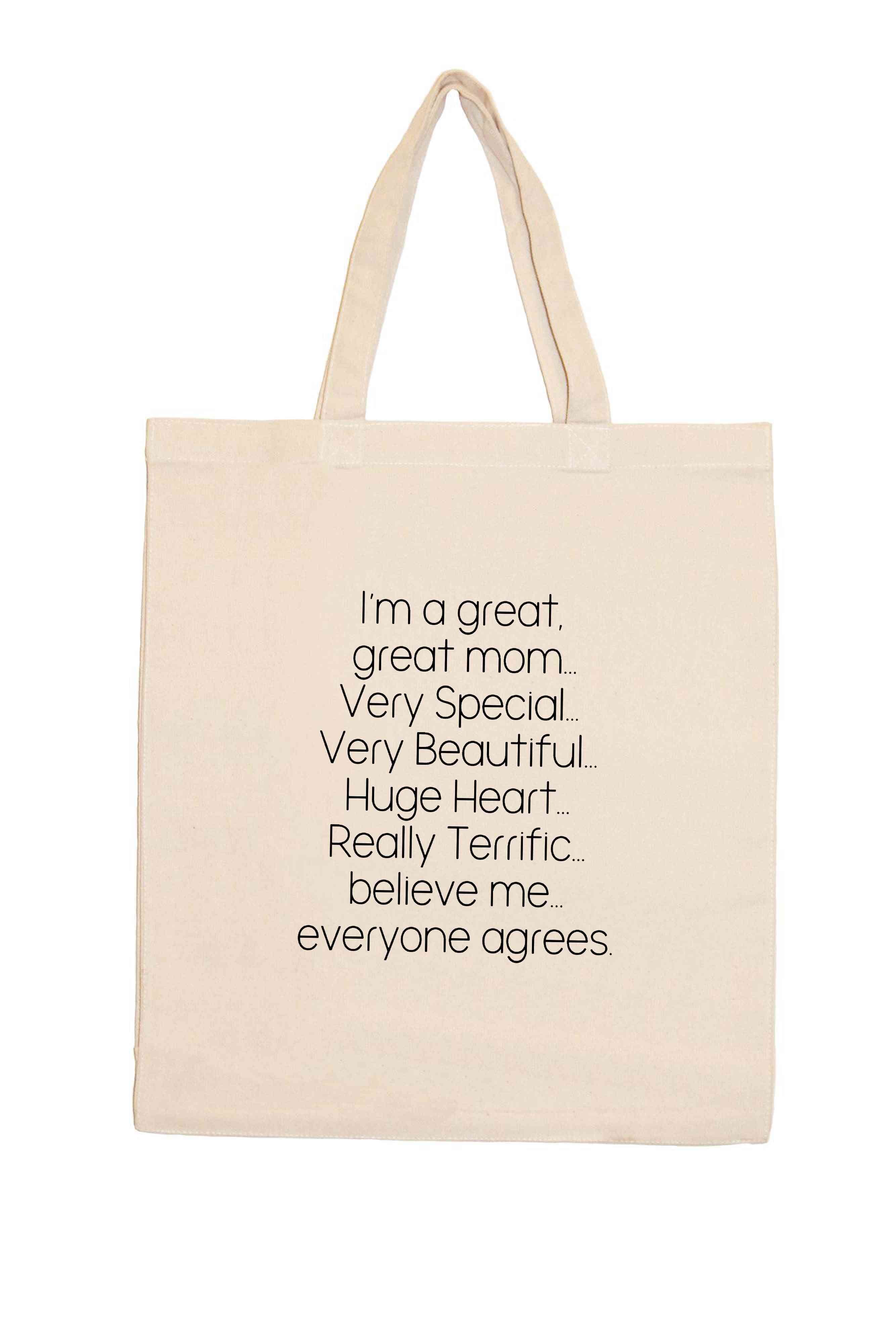 I’m A Great, Great Mom…very Special Shopping Totes