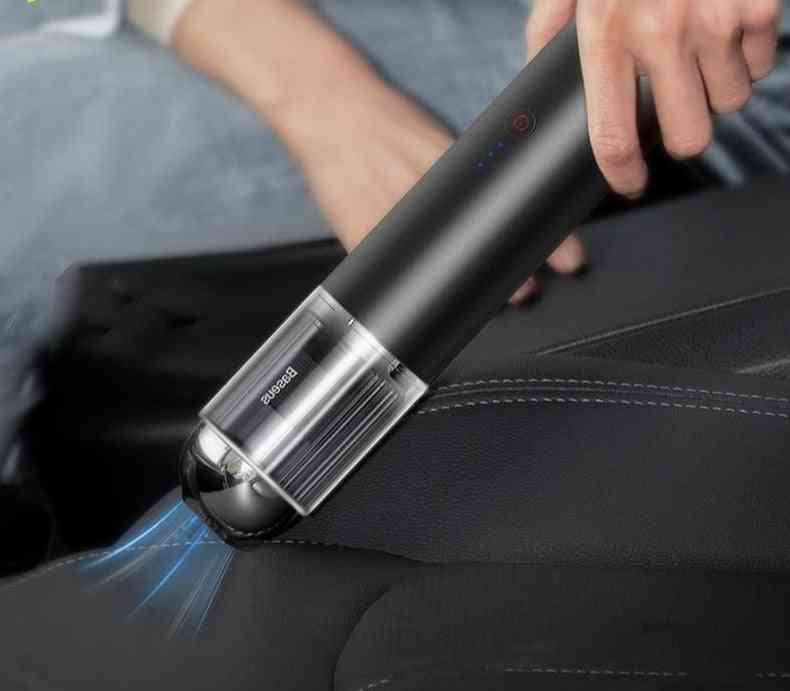 Mini Car- Wireless Cleaning, Handheld Led Light, Vacuum Cleaner