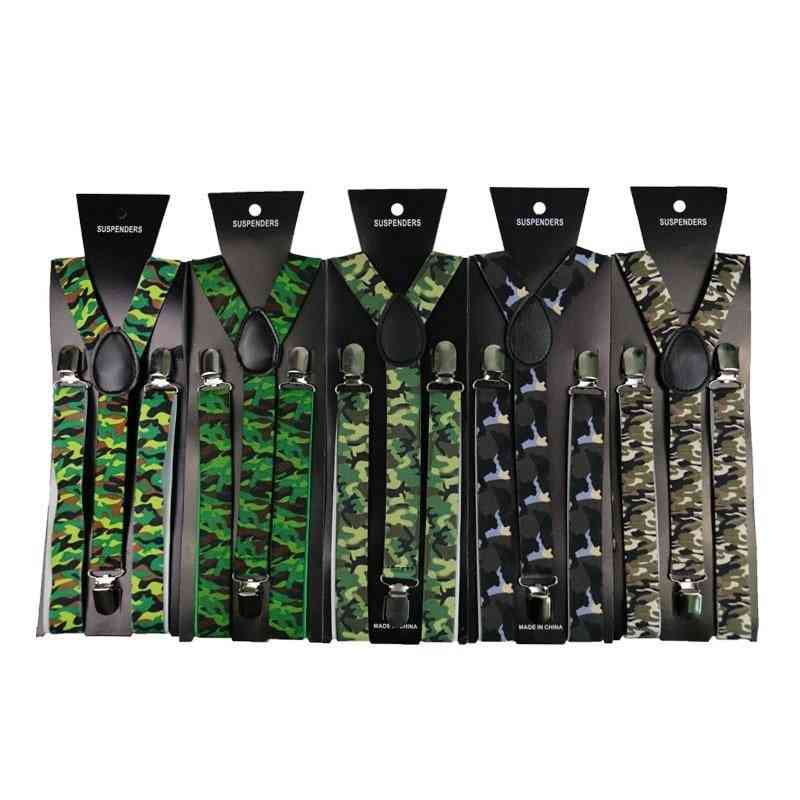 Camo Men's Trouser Y-shape Suspenders