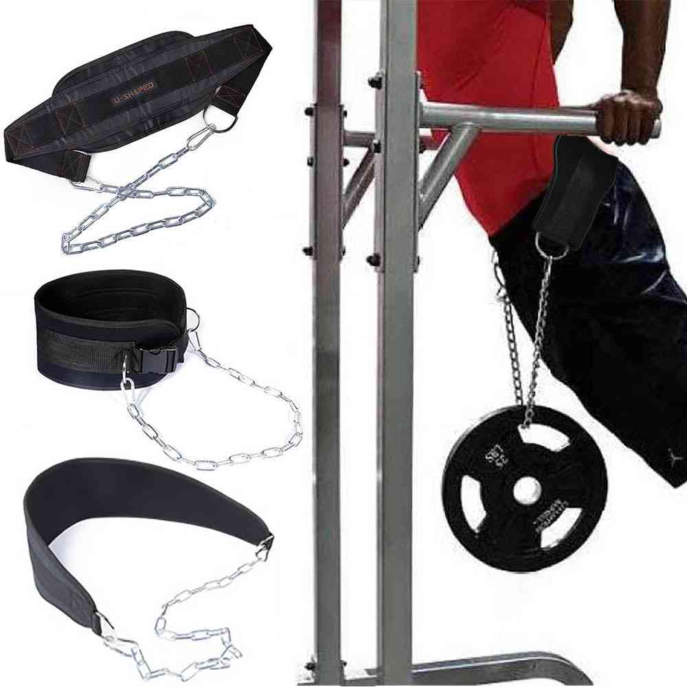 Nylon Lifting Chain Belt, Weight Loading Lifting Dip Belts