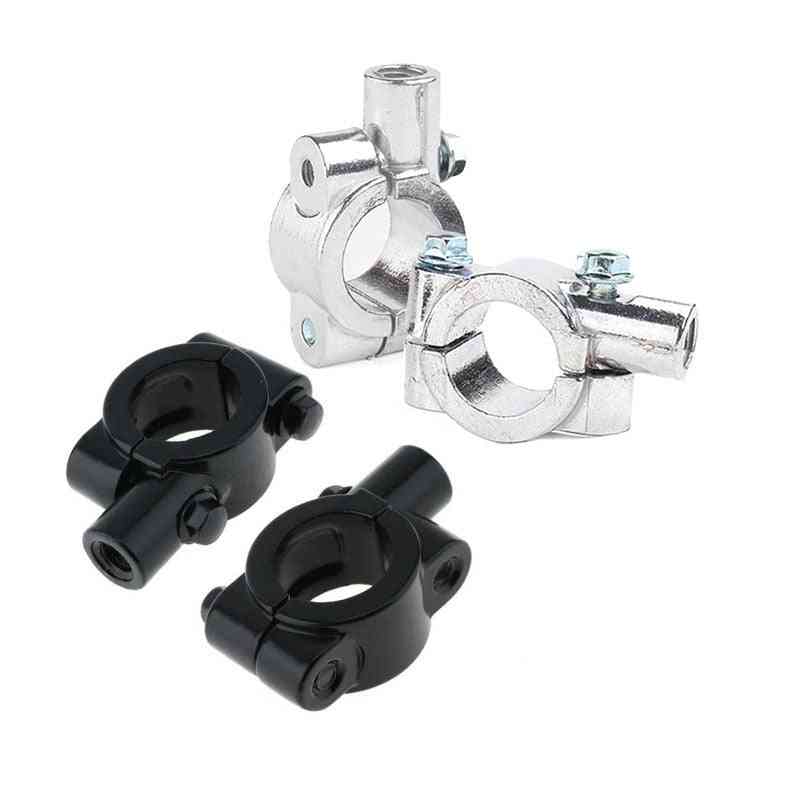 Motorcycle Mirror Mount Clamp Rear View Holder Adapter
