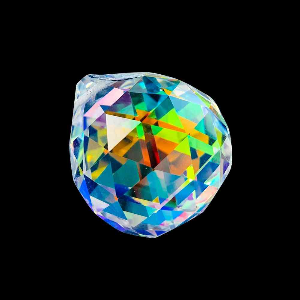 Ab Crystals Glass Ball Shinning Prism Suncatcher