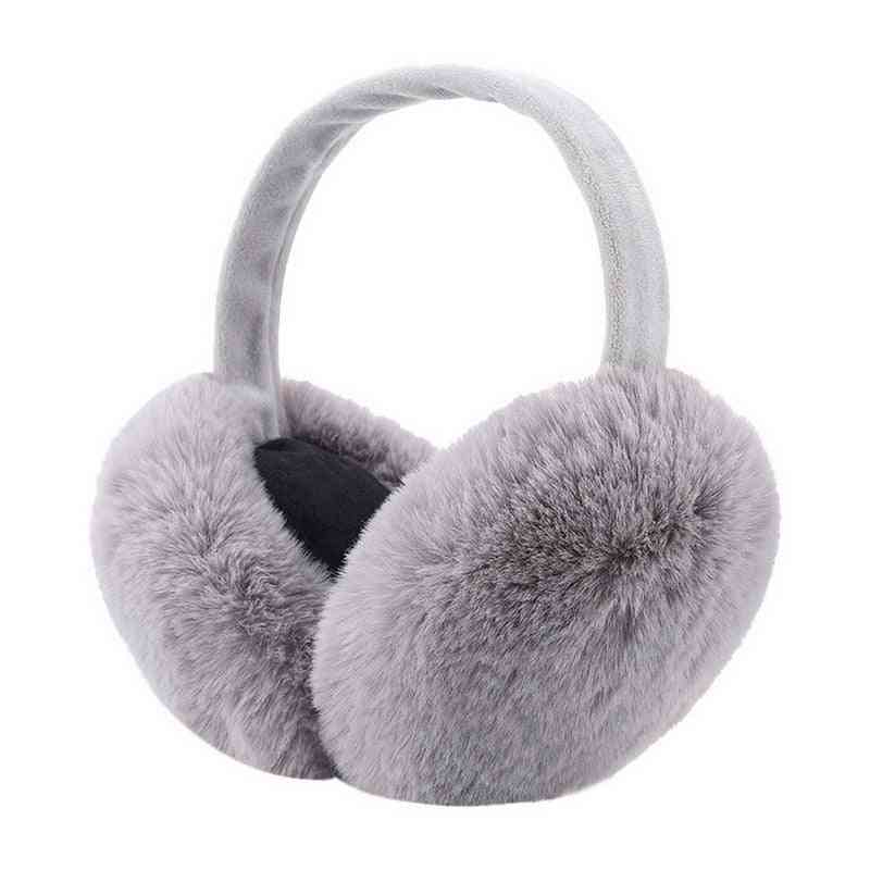 Winter Warm Earmuffs, Cute Plush Fur Headphones