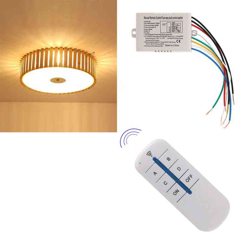 Wireless Lamp Remote Control Switch Receiver Transmitter