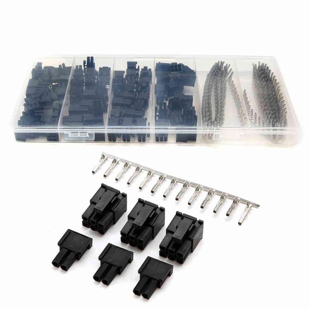 Crimp Terminals Pin Plug Connectors With Plastic Box