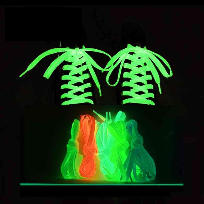 Shoelaces Flat Sneakers Canvas Shoe Laces Glow In The Dark Night