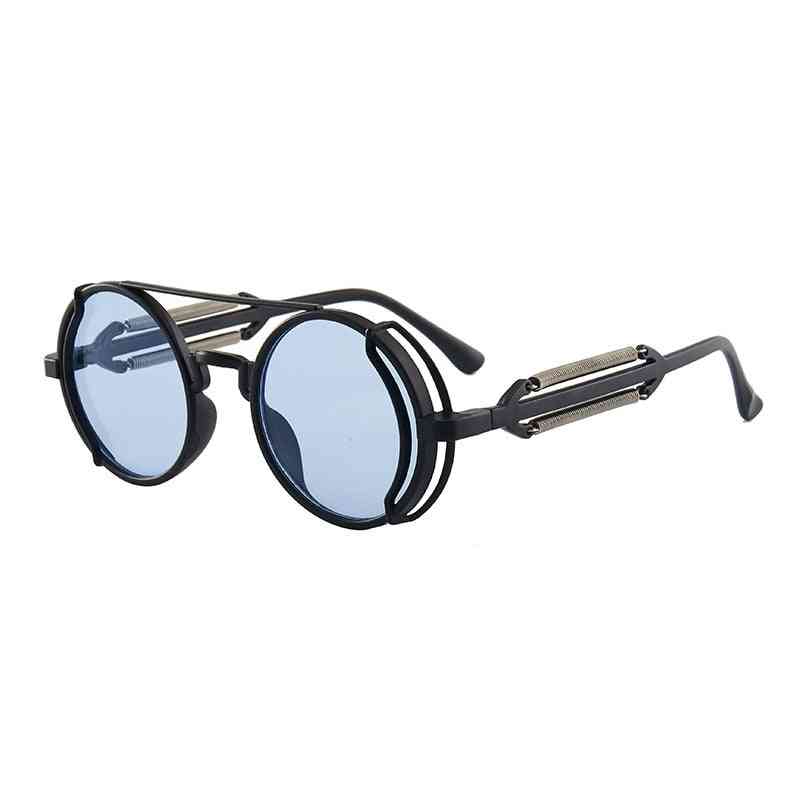 Sunglasses Retro Men's Designer Round Punk Eyewear