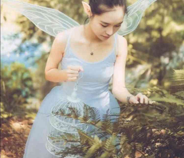 Fairy angel sommerfuglvinger festkjole
