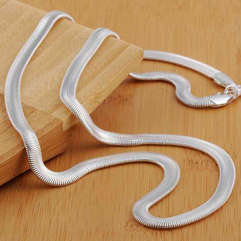 Flat Snake Chain Necklace For Adults - Men