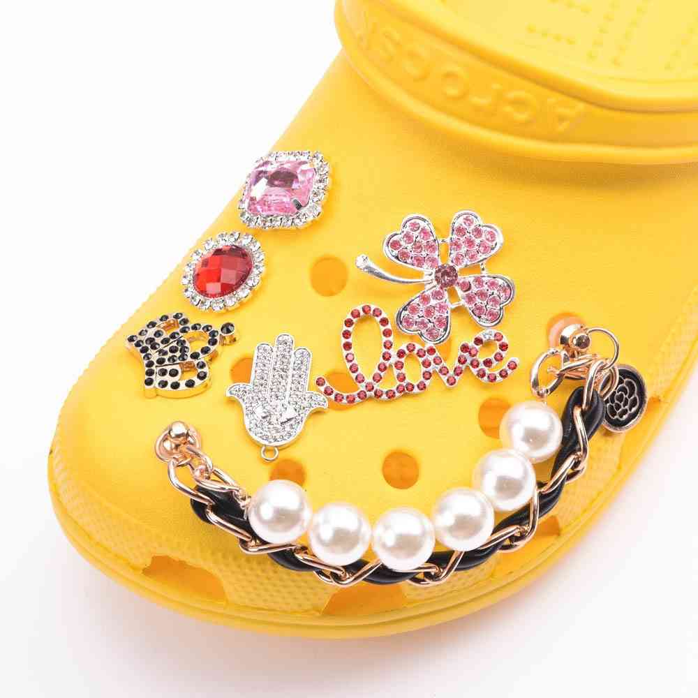 Shoes Charms Designer Croc Rhinestone Butterfly Jibz Accessories