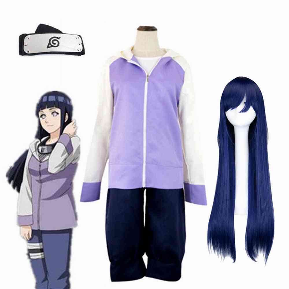 Anime Hyuuga- Hinata Jacket & Pants, Cosplay Costumes